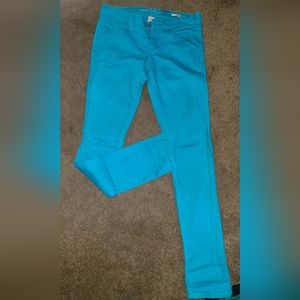 Bright Blue Denim Pants
